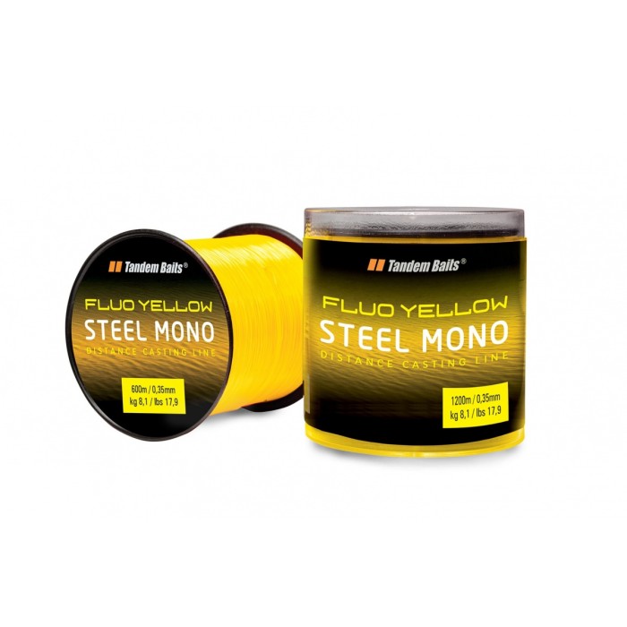 Леска карповая флуоресцентная Tandem Baits Steel Mono Fluo Yellow